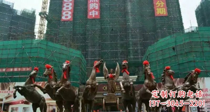 威海阿波罗浪漫马群铜雕