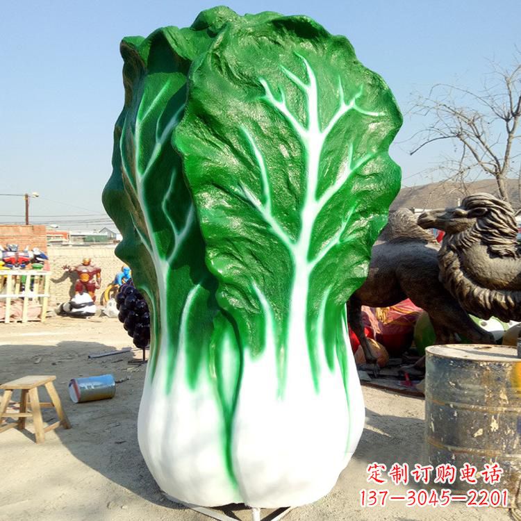 威海玻璃钢白菜雕塑