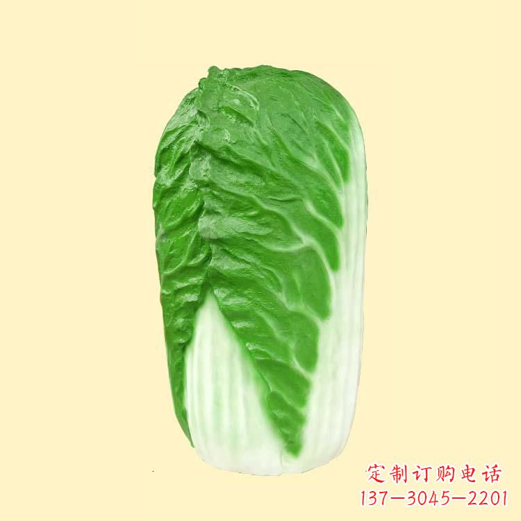 威海玻璃钢大白菜雕塑