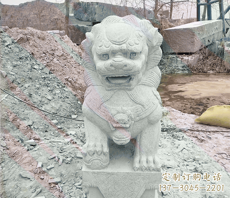 威海公园石雕狮子