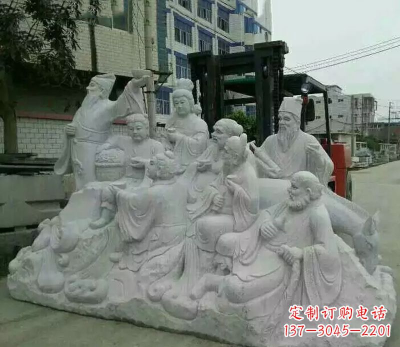 威海八仙过海石雕