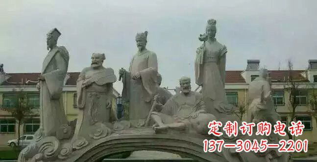 威海八仙过海石雕222