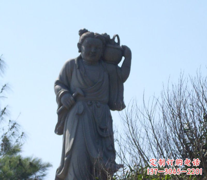 威海八仙蓝采和石雕