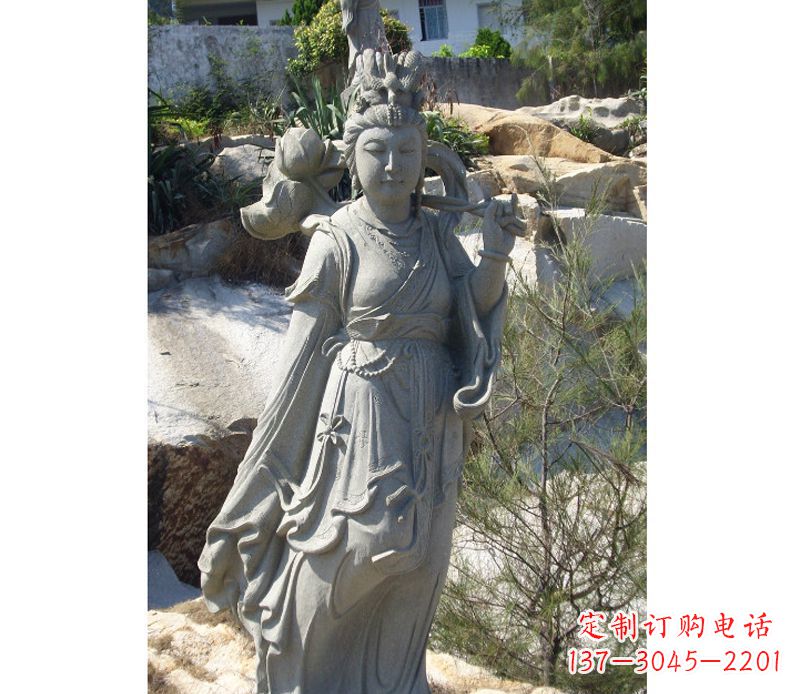 威海八仙何仙姑石雕
