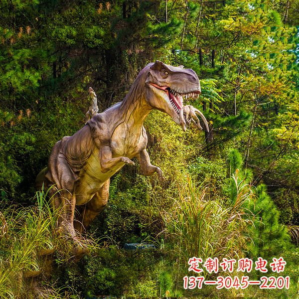 威海霸王龙动物园仿真恐龙雕塑
