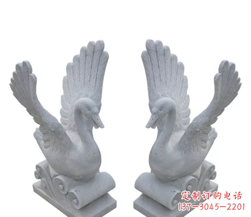 威海白天鹅石雕