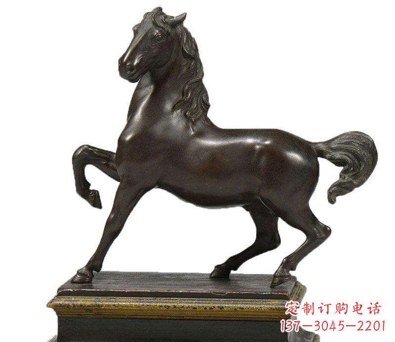 威海办公招财马动物铜雕塑