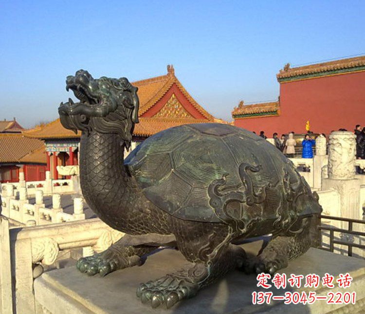 威海北京故宫龙龟铜雕摆件