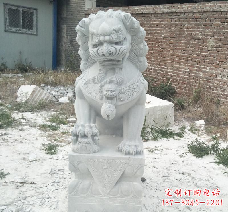 威海北京看门狮子石雕