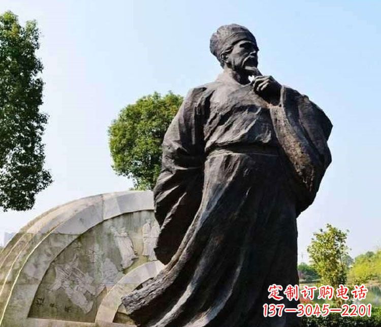威海北宋思想家王安石铜雕