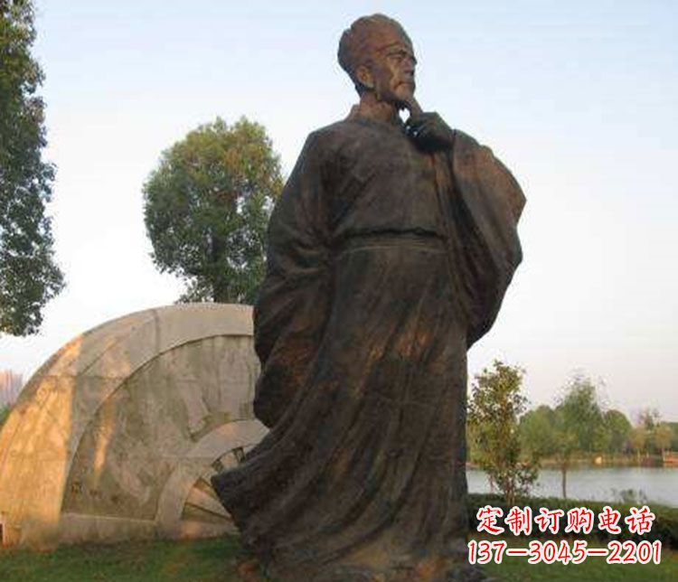 威海北宋文学家欧阳修铜雕