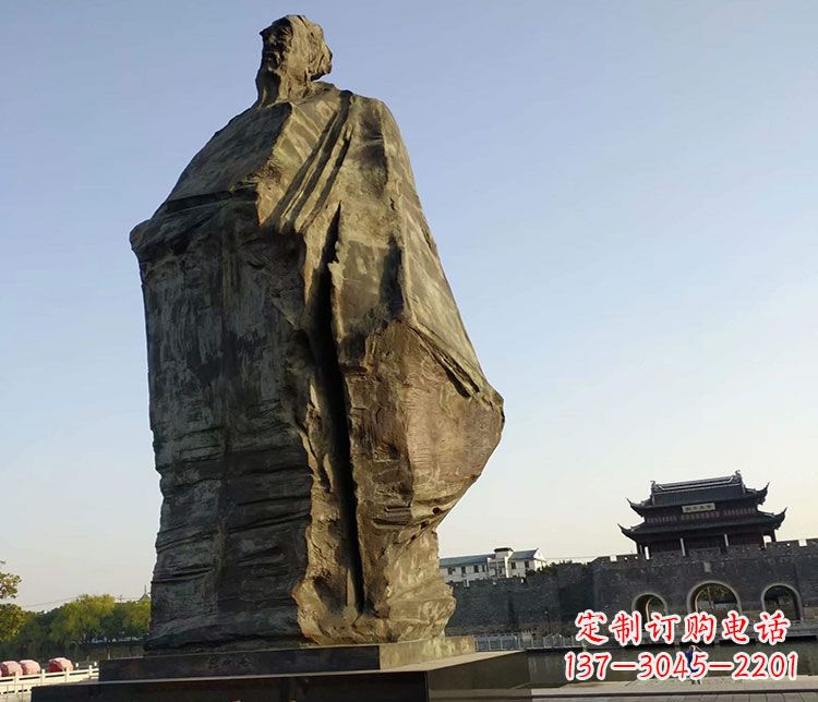 威海北宋文学家范仲淹石雕