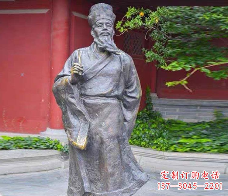 威海北宋文学家苏轼铜雕