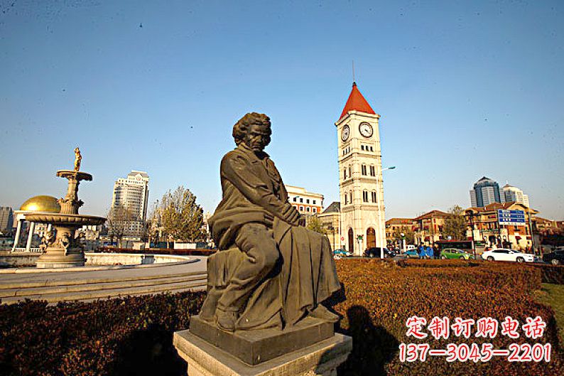 威海贝多芬头像雕塑-城市文化名人雕像