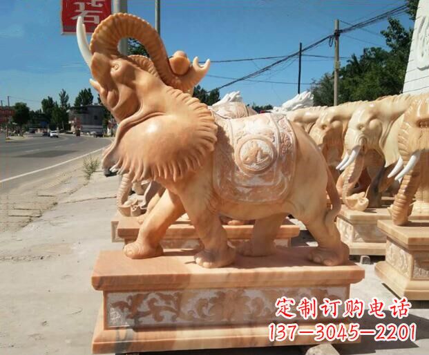威海大象石雕,给你美好的祝愿