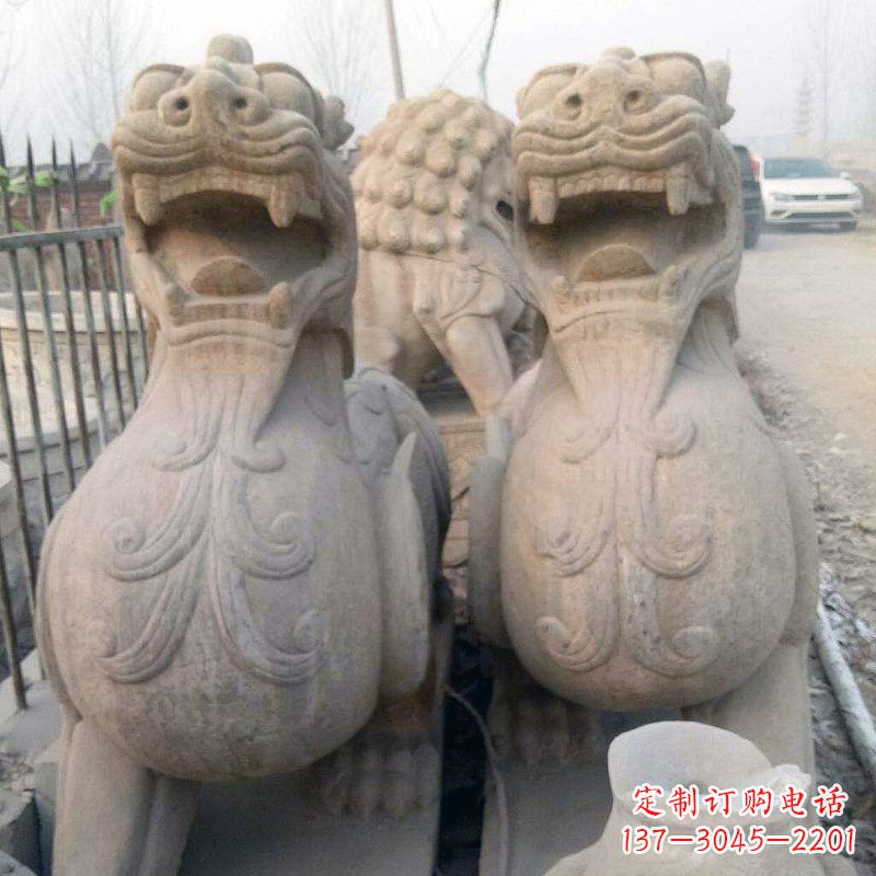 威海狴犴仿古石雕塑