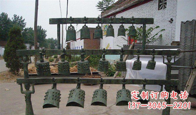 威海编钟古铜雕仿古精美音乐器