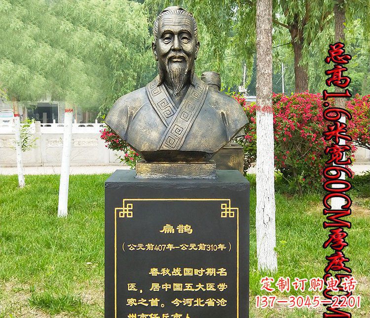 威海“扁鹊”古代名医铜雕系列让古老的经典传承下去