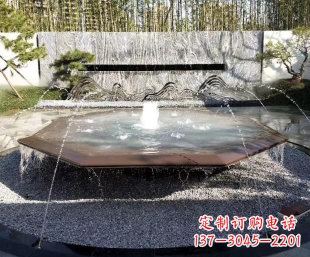 威海别墅不锈钢假山雕塑