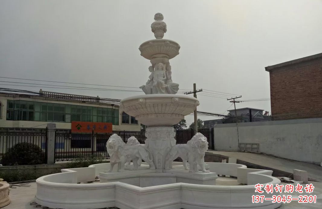 威海别墅大型欧式喷泉石雕