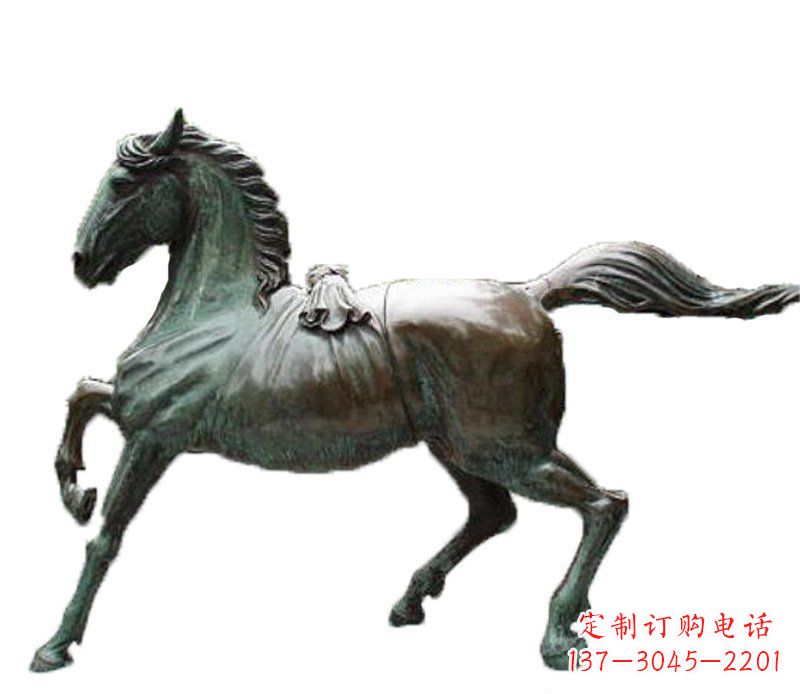 威海别墅动物飞马铜雕摆件
