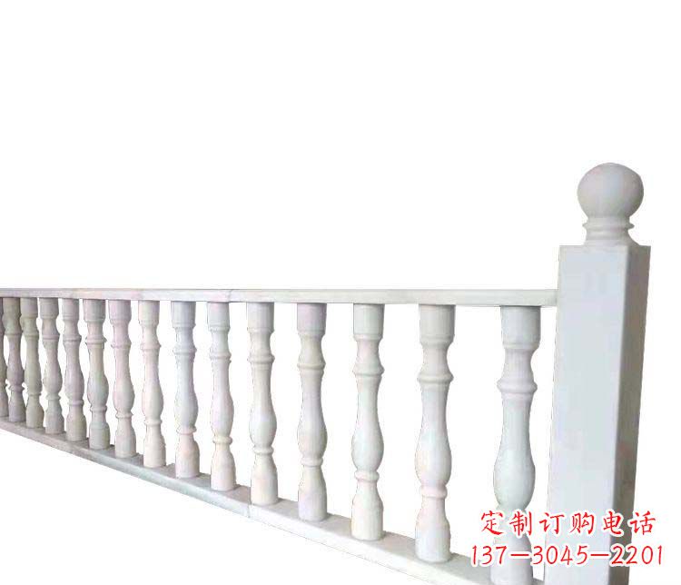 威海别墅汉白玉栏杆景观石雕