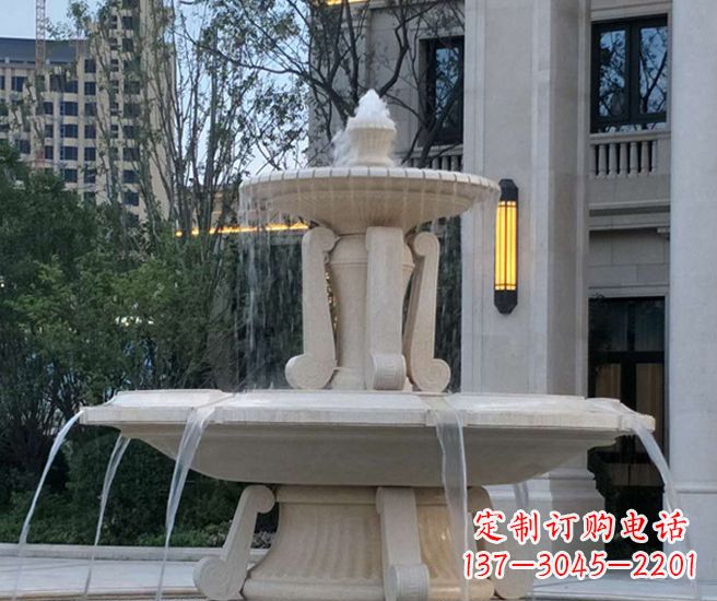 威海精美玉石喷泉给家园带来恬静古朴