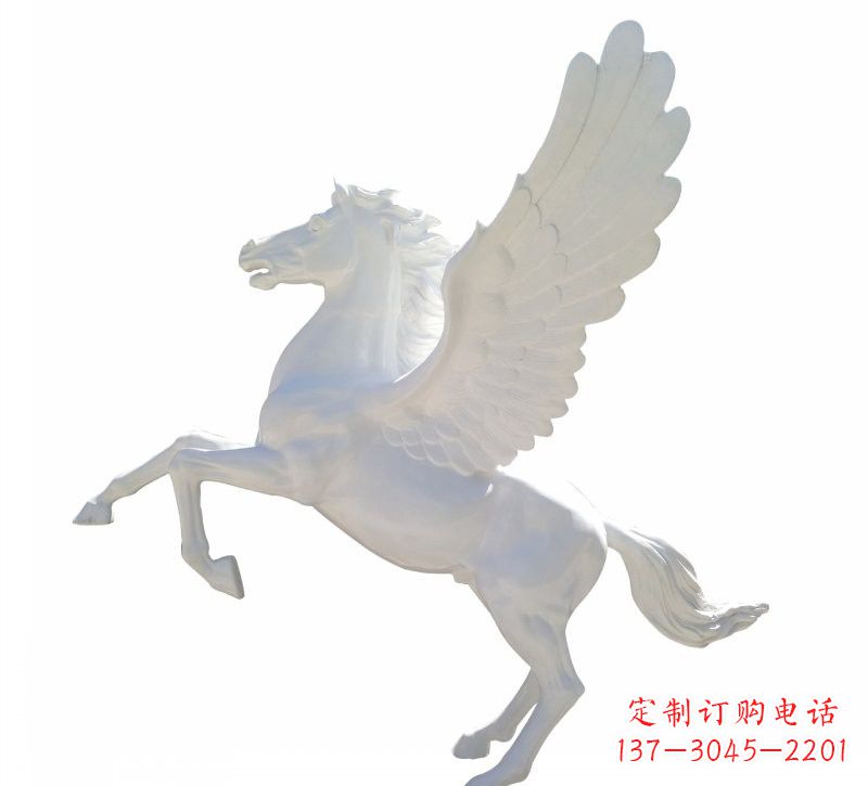 威海玻璃钢白色飞马