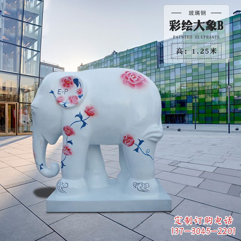 威海玻璃钢大象雕塑——传承古老文明的象征