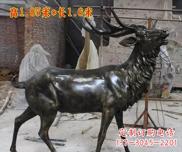 威海玻璃钢仿铜动物雕塑精美绝伦