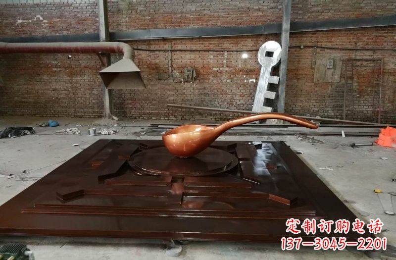 威海玻璃钢仿铜司南案例