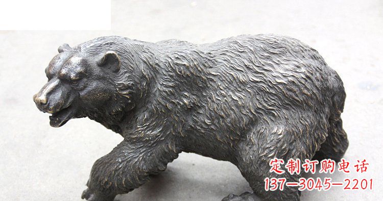 威海玻璃钢仿真北极熊公园动物雕塑