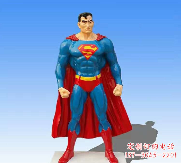 威海玻璃钢仿真超人