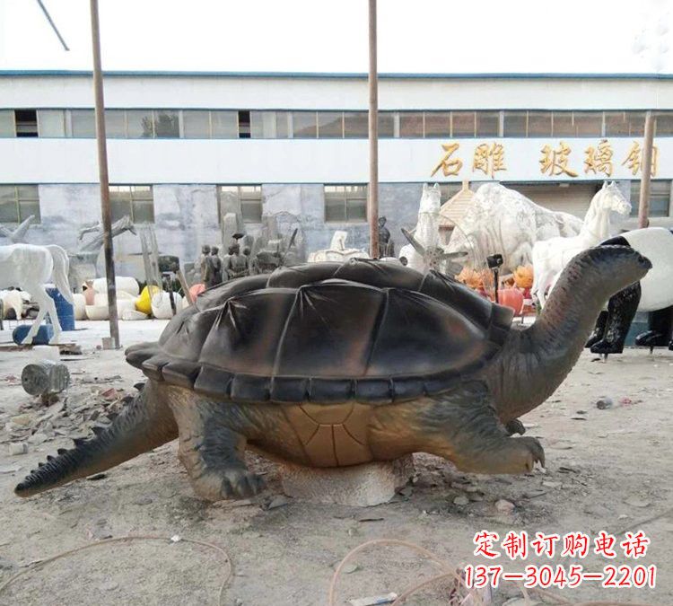 威海玻璃钢乌龟雕塑——精致美丽的艺术品