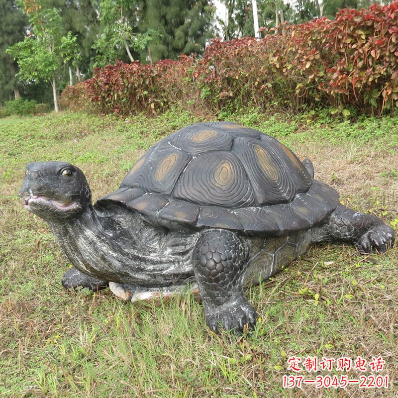 威海玻璃钢乌龟雕塑传承古老文化