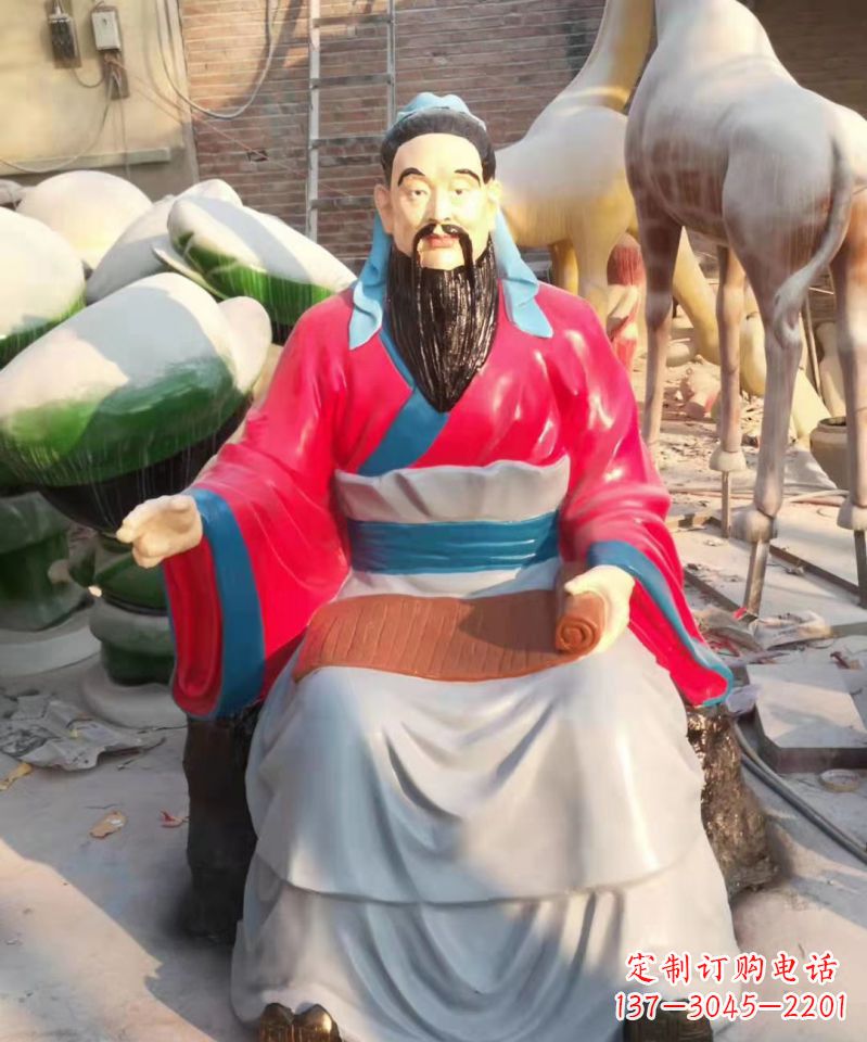 威海玻璃钢雕刻的孔子