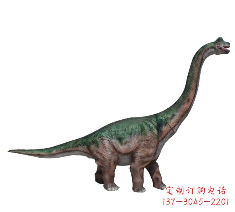 威海玻璃钢仿真恐龙腕龙雕塑