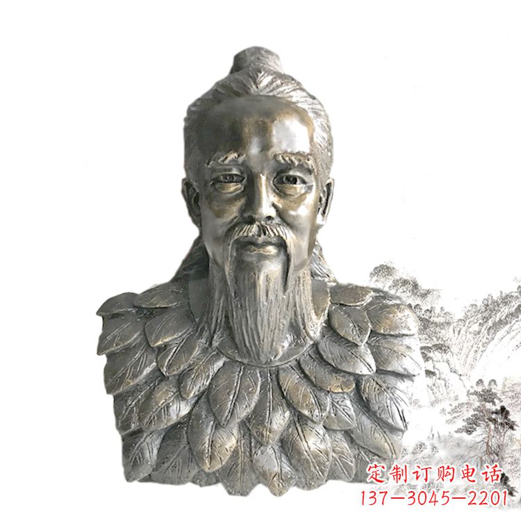 威海玻璃钢伏羲头像