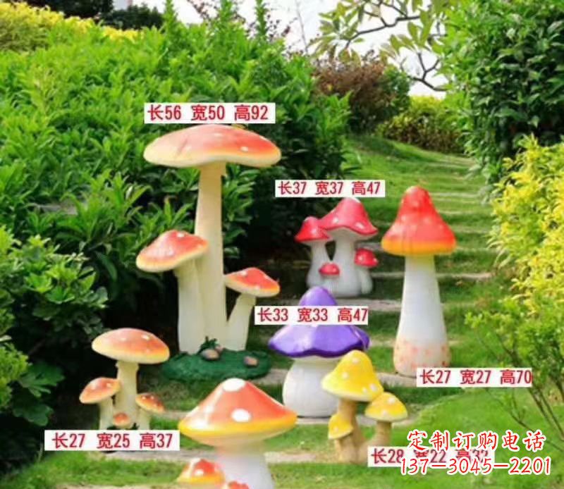 威海玻璃钢蘑菇雕塑——描绘美丽景色