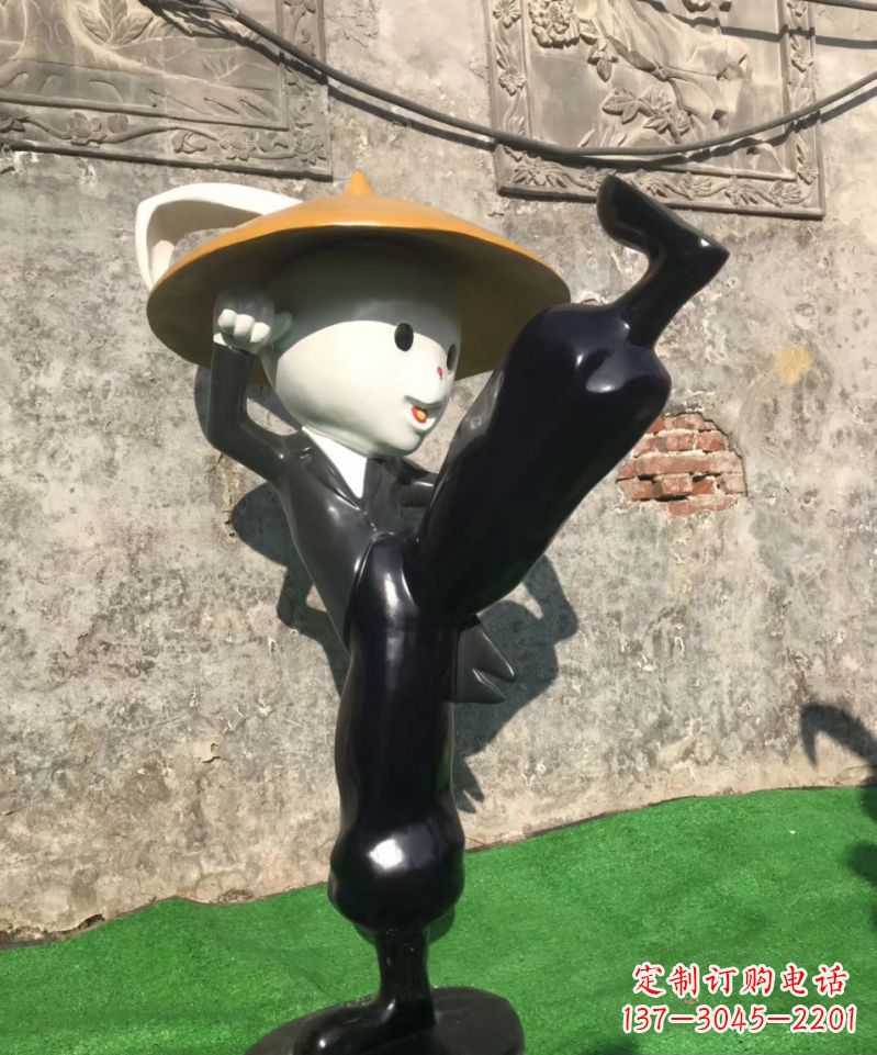 威海玻璃钢兔子雕塑精美绝伦