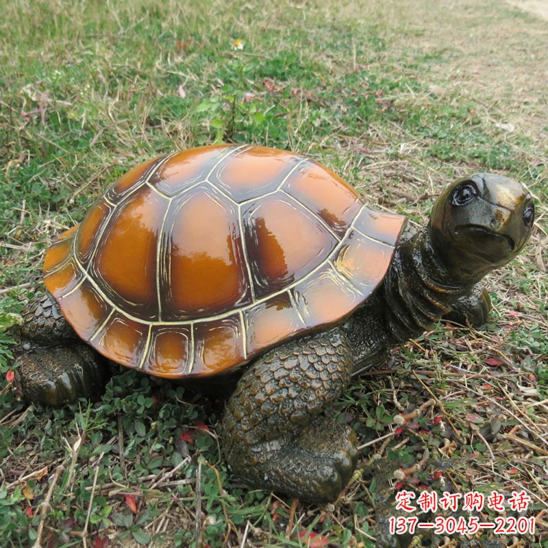 威海玻璃钢制乌龟雕塑——艺术的精美呈现