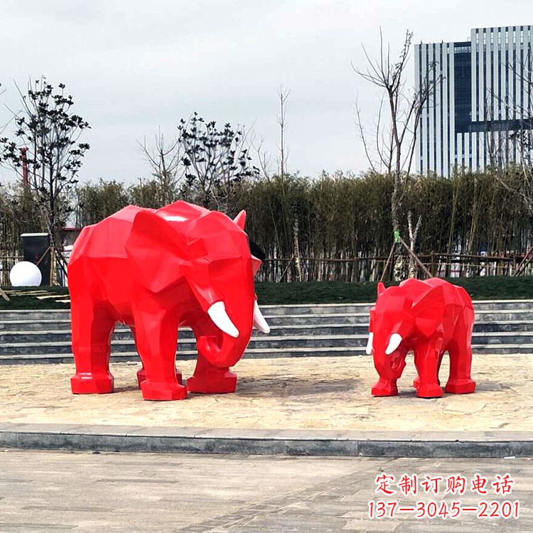 威海玻璃钢大象雕塑艺术之美