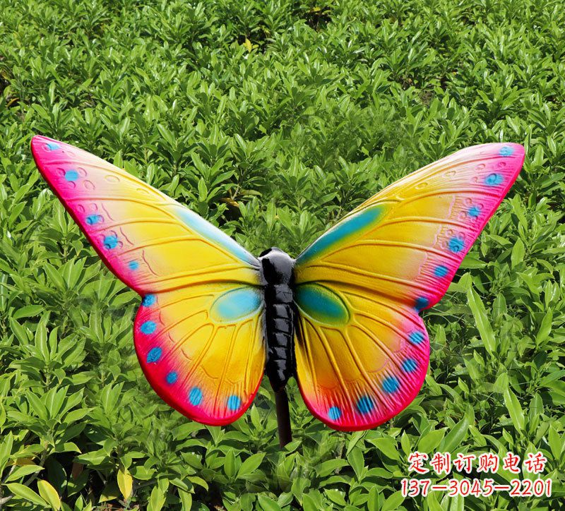 威海玻璃钢树脂仿真蝴蝶雕塑