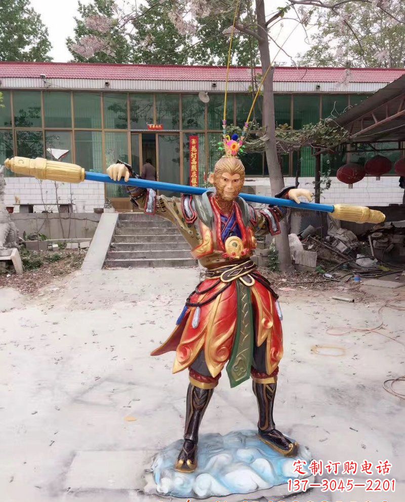 威海玻璃钢孙悟空人物雕塑