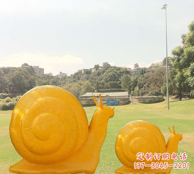 威海玻璃钢蜗牛雕塑