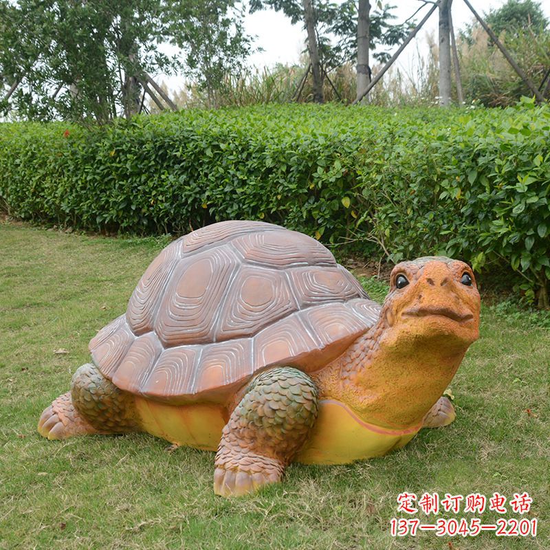 威海玻璃钢乌龟雕塑一种具有传统文化意义的艺术品