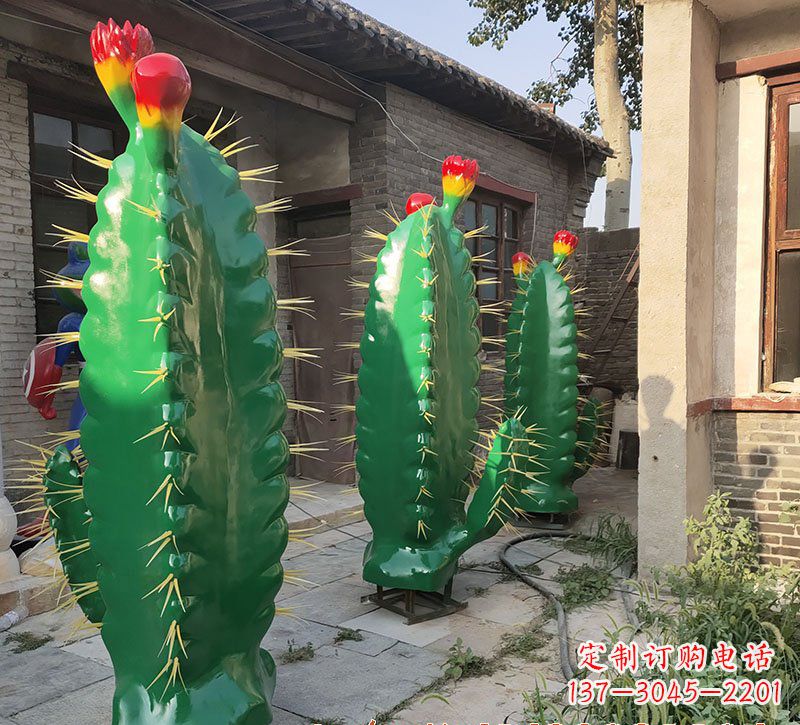 威海玻璃钢仙人掌景观雕塑