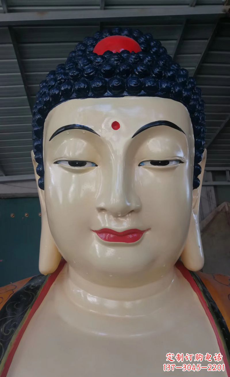威海玻璃钢宗教庙宇如来雕像宗教文化的艺术精粹