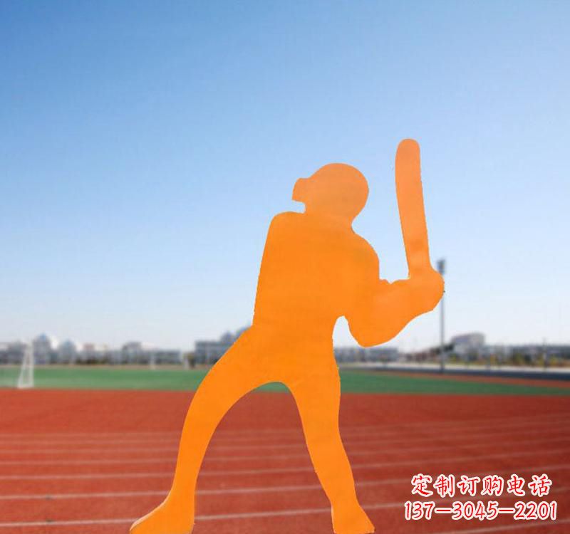 威海棒球运动人物雕塑传承棒球精神