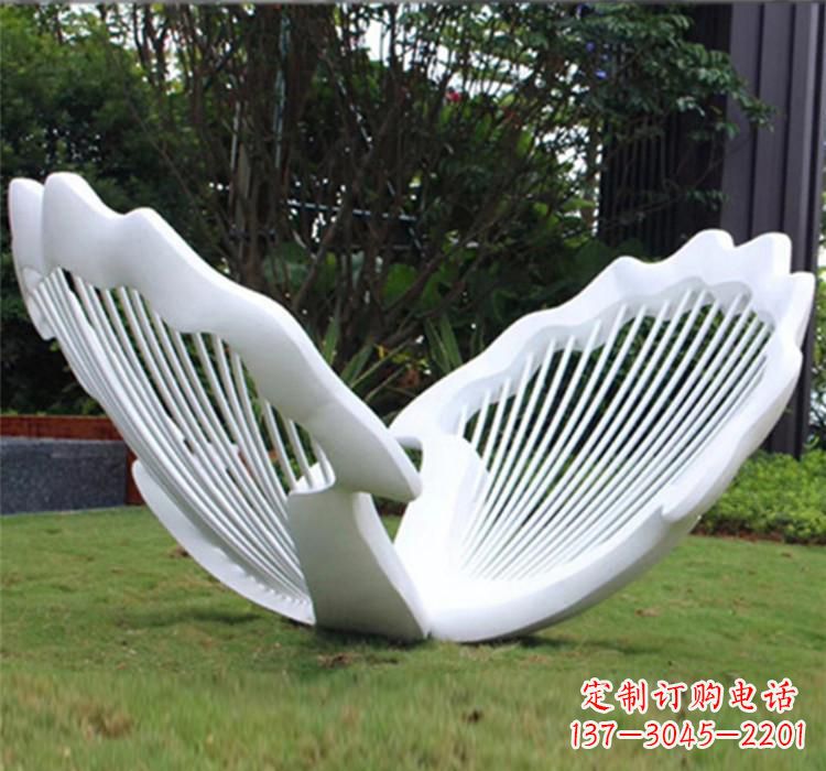 威海不锈钢贝壳雕塑